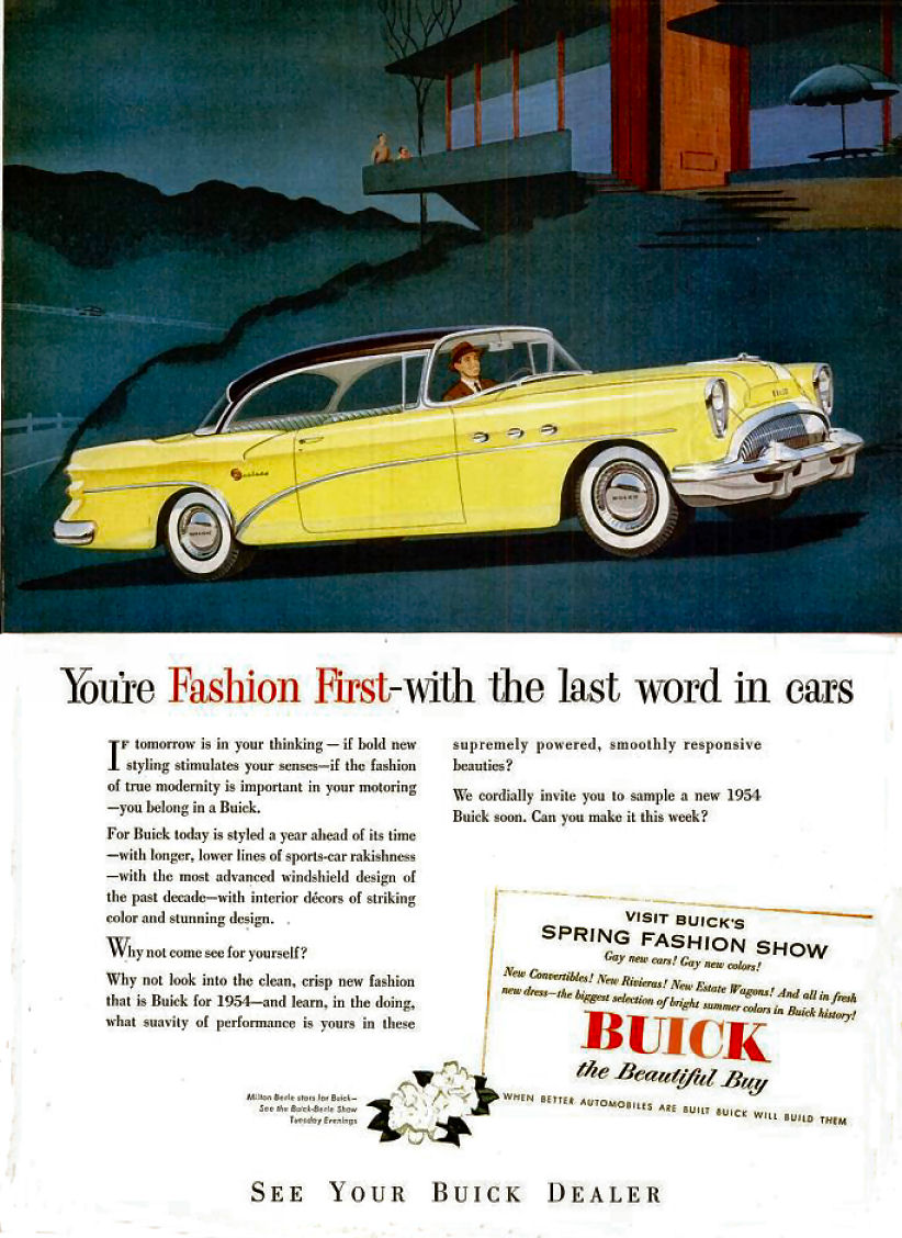 1954 Buick Auto Advertising